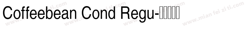 Coffeebean Cond Regu字体转换